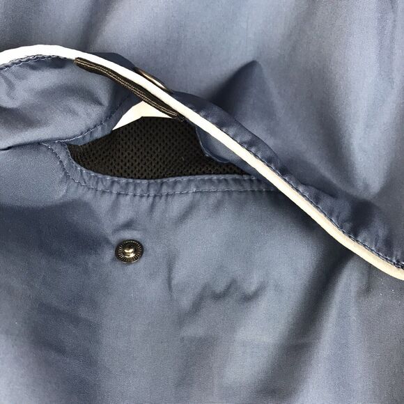 Kerrits Hooded Riding Jacket Waterproof Vents Pockets Blue Rain Coat Size Small - Picture 8 of 16